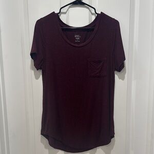 Market & Spruce Purple Short Sleeve Tee